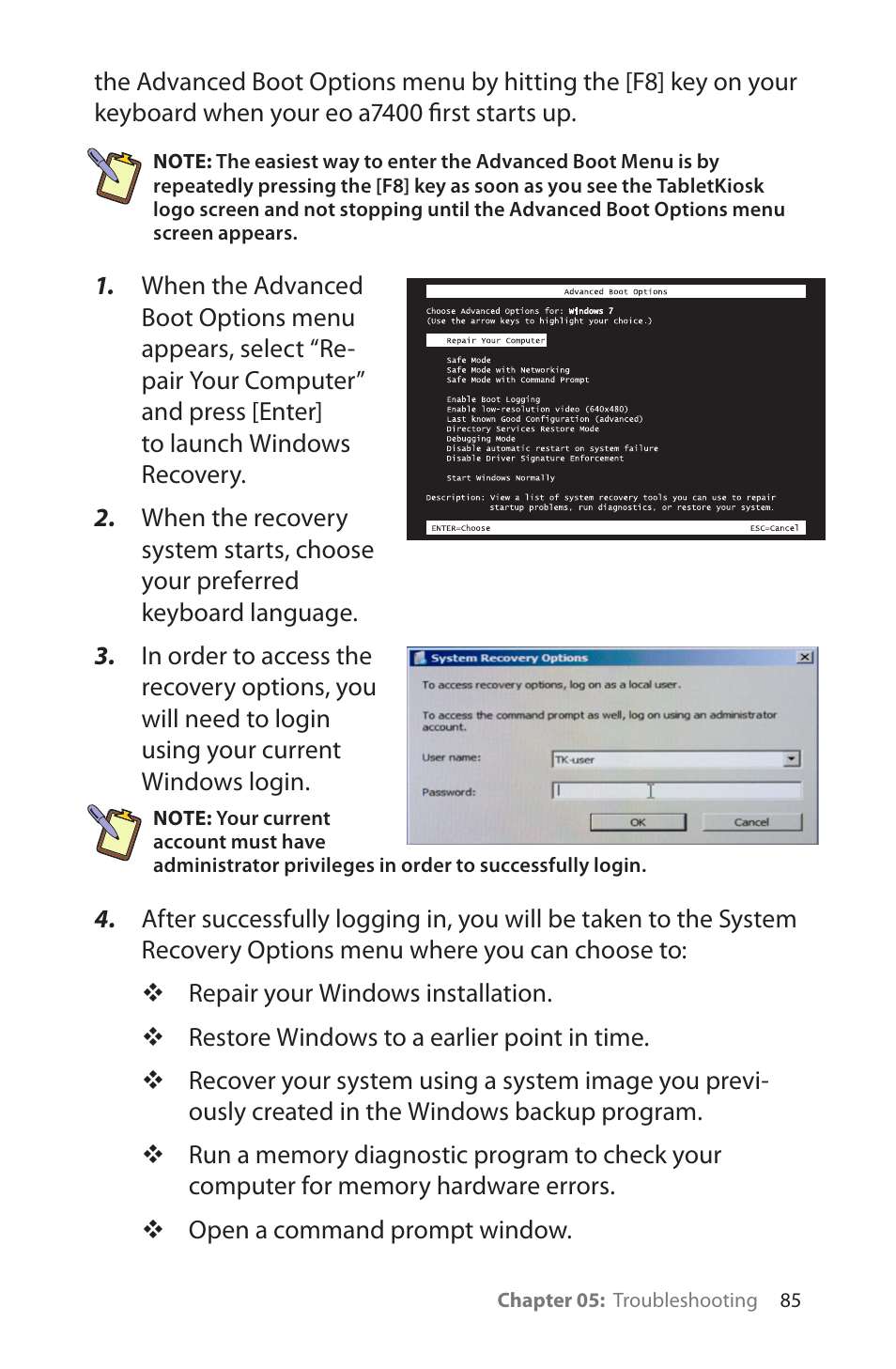 TabletKiosk eo a7400 User Manual | Page 103 / 128