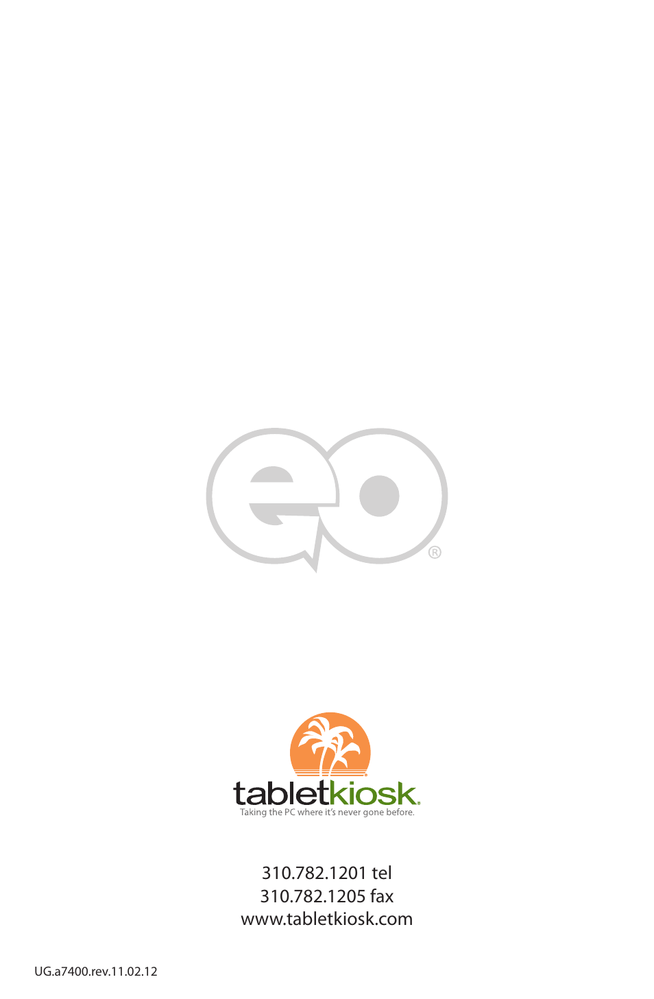 Back cover | TabletKiosk eo a7400 User Manual | Page 128 / 128