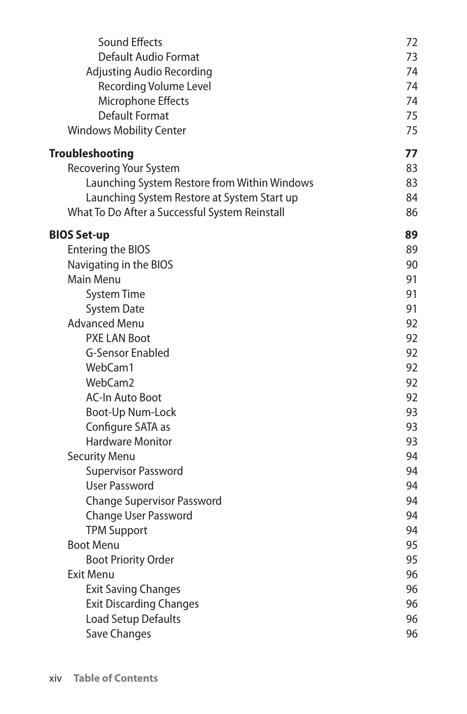 TabletKiosk eo a7400 User Manual | Page 16 / 128