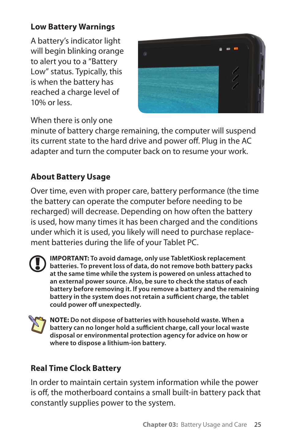 TabletKiosk eo a7400 User Manual | Page 43 / 128