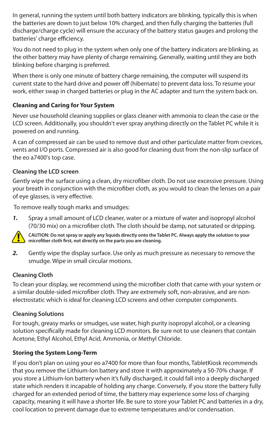 TabletKiosk eo a7400 User Manual | Page 11 / 12