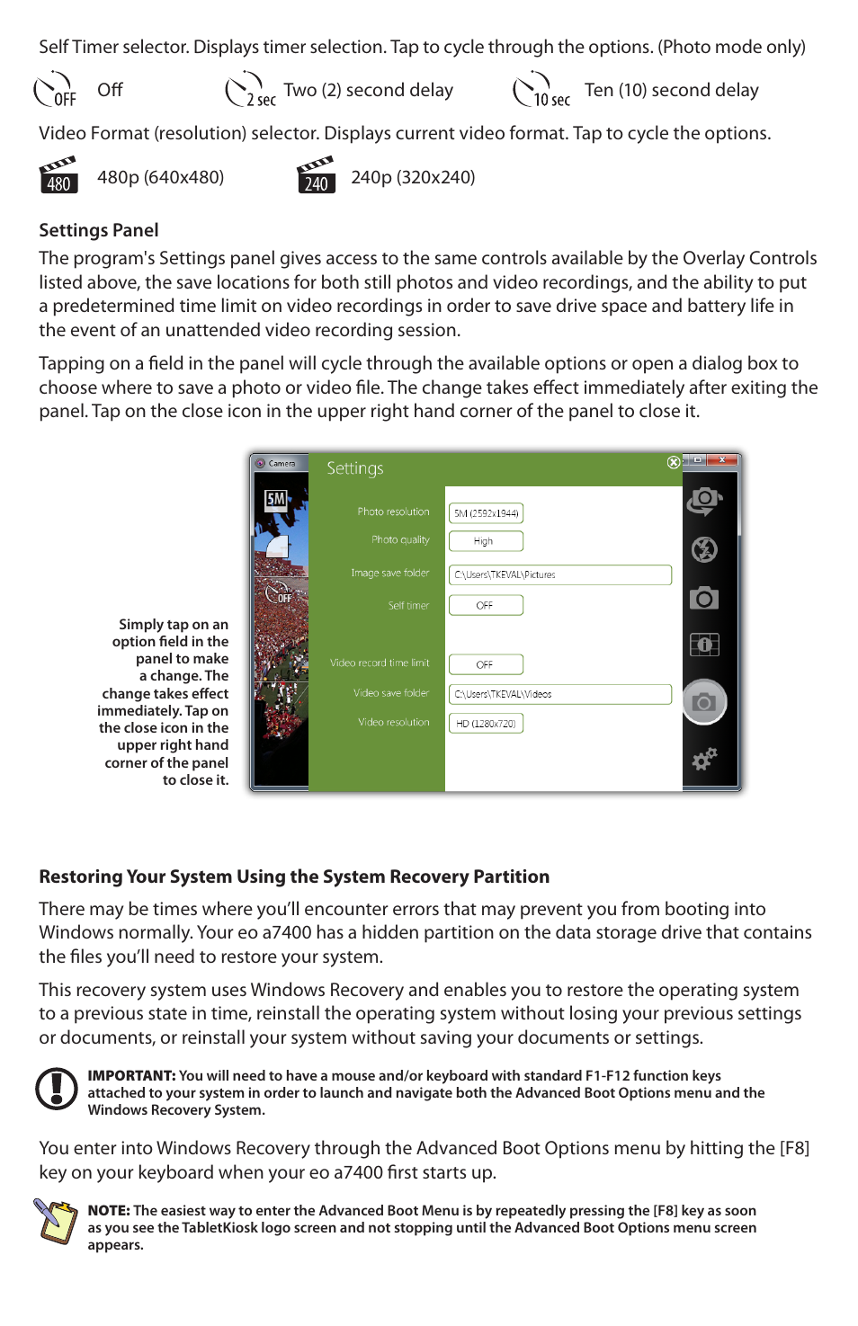 TabletKiosk eo a7400 User Manual | Page 9 / 12