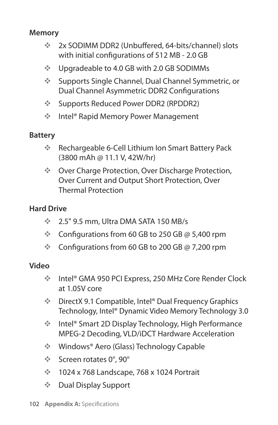 TabletKiosk Sahara Slate PC i400 Series User Manual | Page 117 / 124