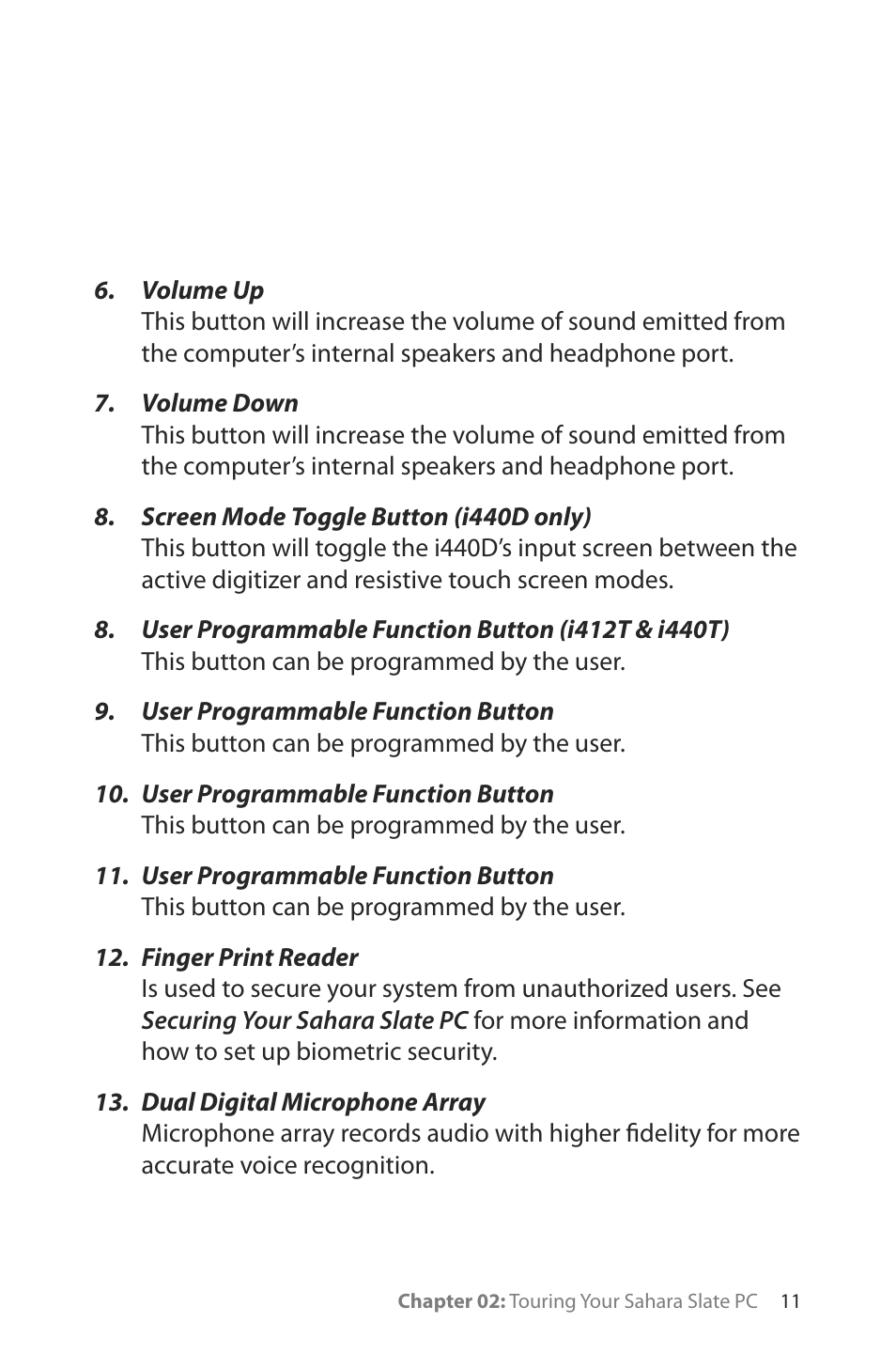TabletKiosk Sahara Slate PC i400 Series User Manual | Page 26 / 124