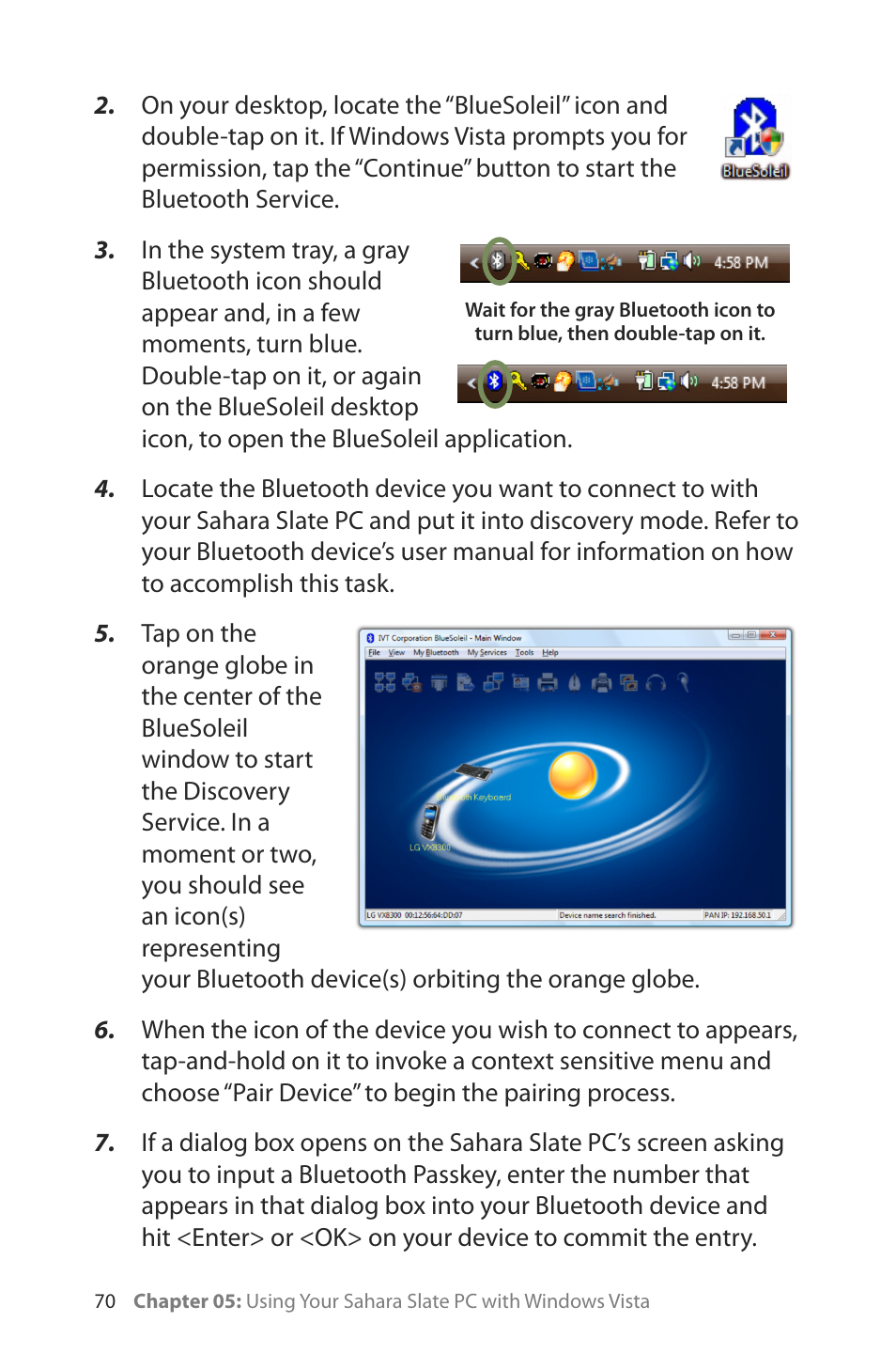 TabletKiosk Sahara Slate PC i400 Series User Manual | Page 85 / 124