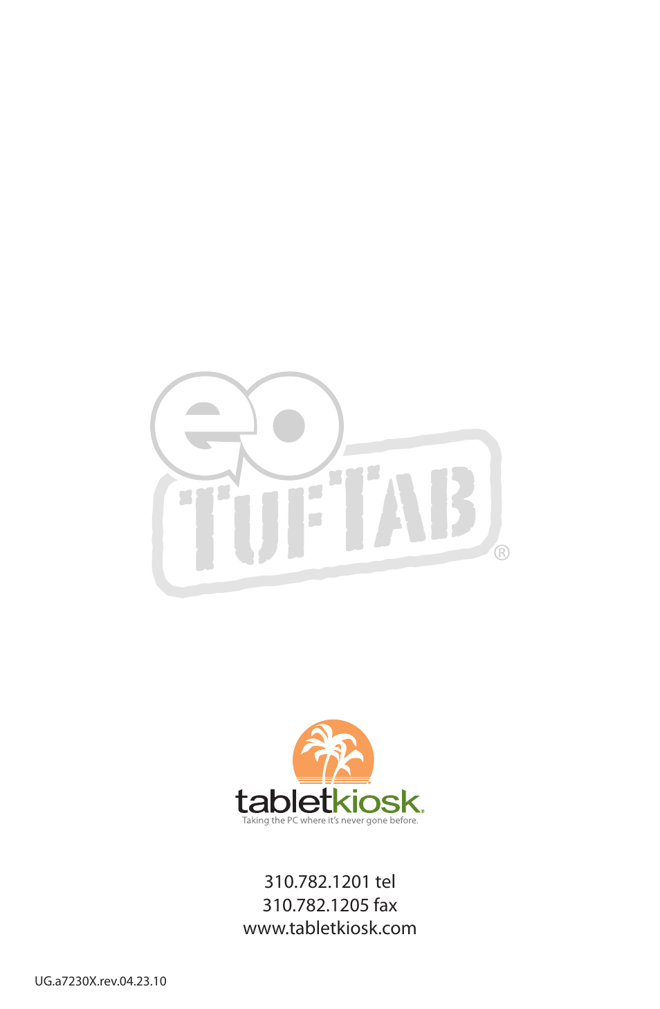 TabletKiosk eo TufTab a7230X User Manual | Page 110 / 110