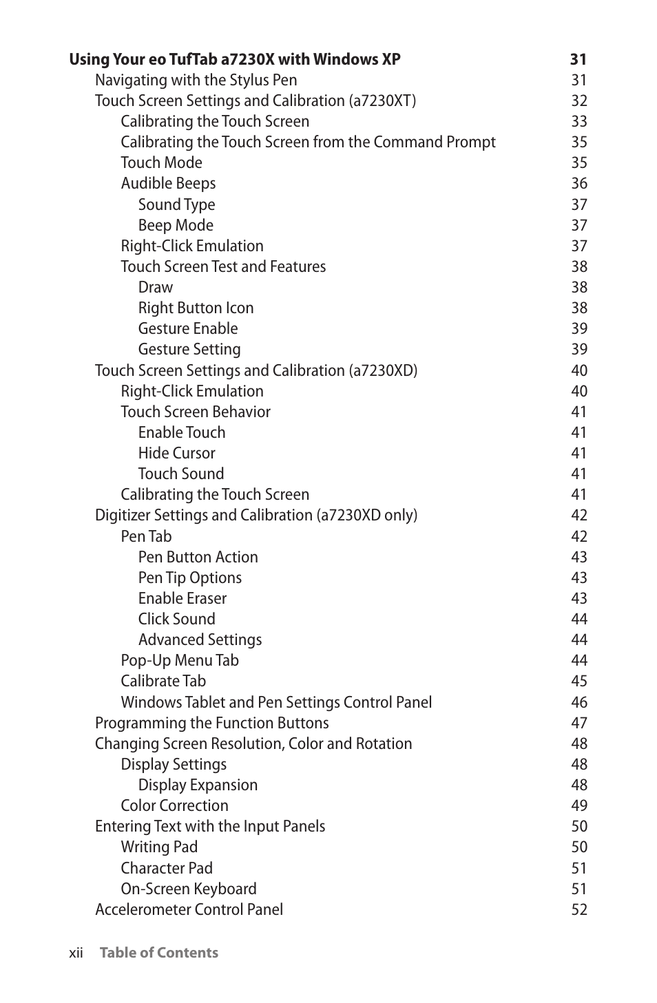 TabletKiosk eo TufTab a7230X User Manual | Page 13 / 110