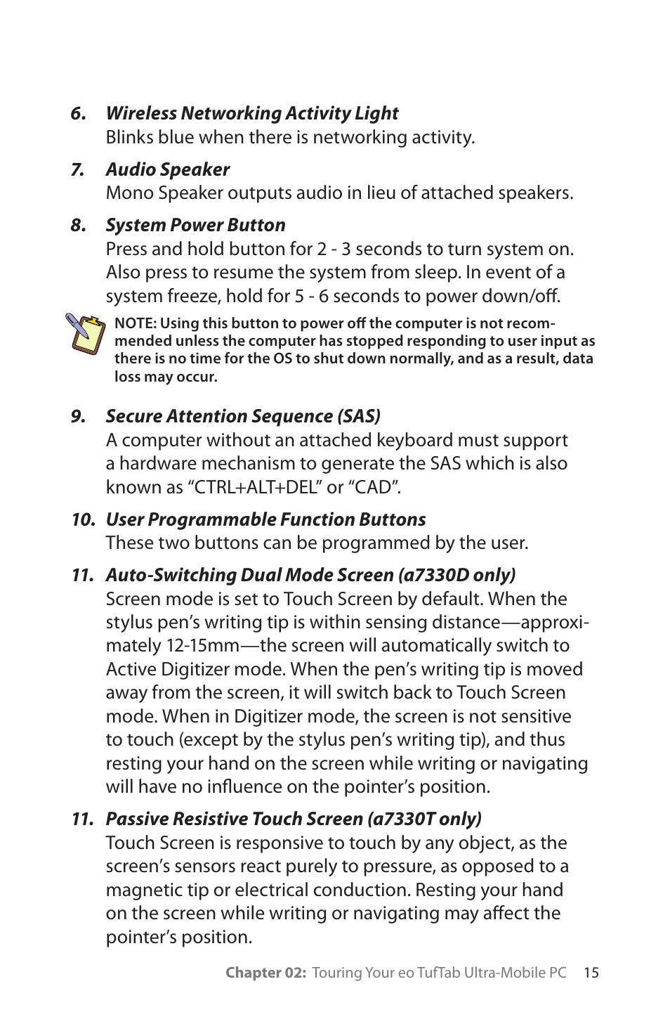TabletKiosk eo TufTab a7230X User Manual | Page 30 / 110