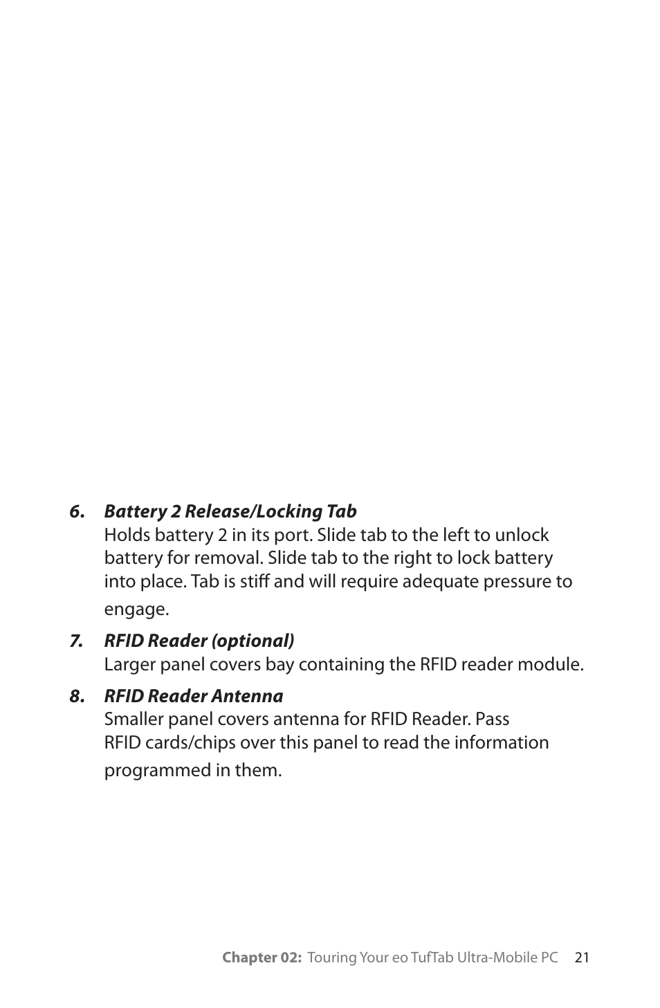 TabletKiosk eo TufTab a7230X User Manual | Page 36 / 110