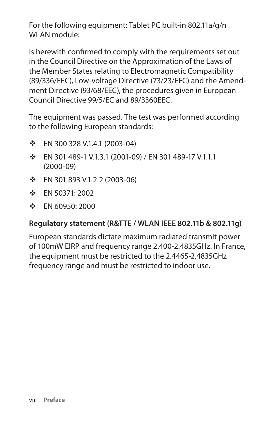TabletKiosk eo TufTab a7230X User Manual | Page 9 / 110