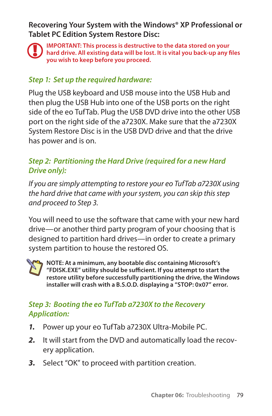 TabletKiosk eo TufTab a7230X User Manual | Page 94 / 110