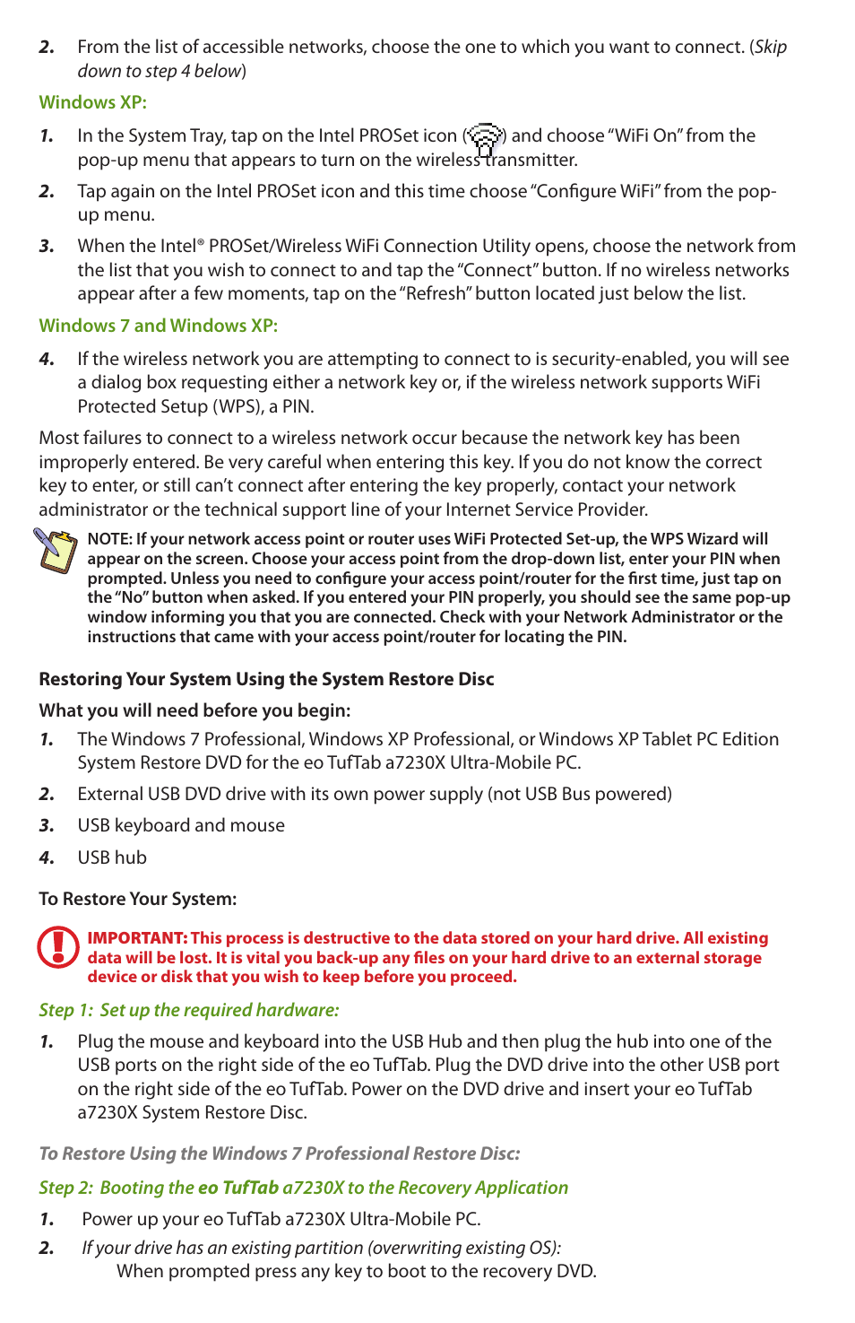 TabletKiosk eo TufTab a7230X User Manual | Page 6 / 8