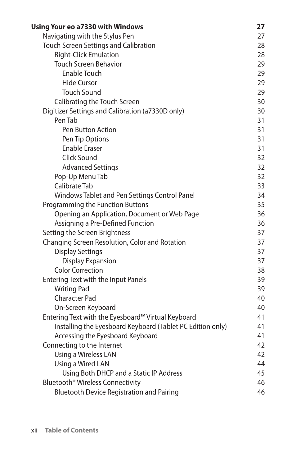 TabletKiosk eo a7330 Ultra-Mobile User Manual | Page 13 / 96