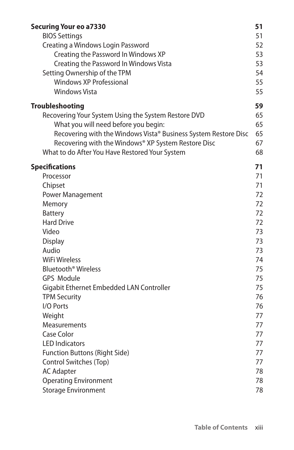 TabletKiosk eo a7330 Ultra-Mobile User Manual | Page 14 / 96