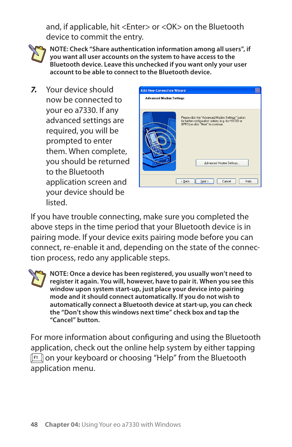TabletKiosk eo a7330 Ultra-Mobile User Manual | Page 63 / 96