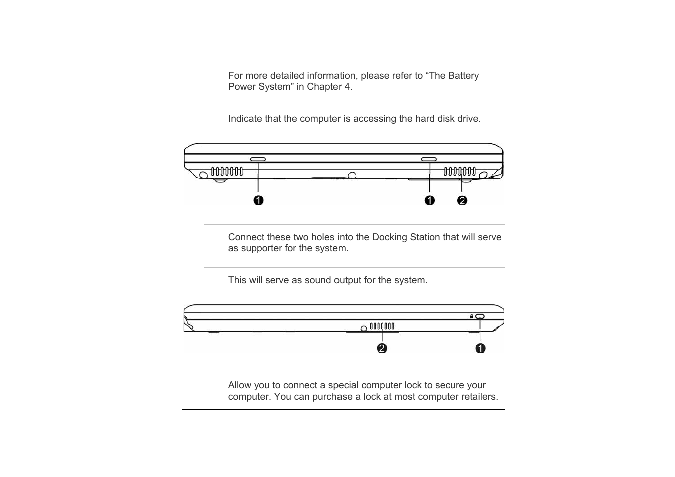 The left view, The rear view | TabletKiosk Sahara i200 Series Tablet PC (Pen) User Manual | Page 24 / 92