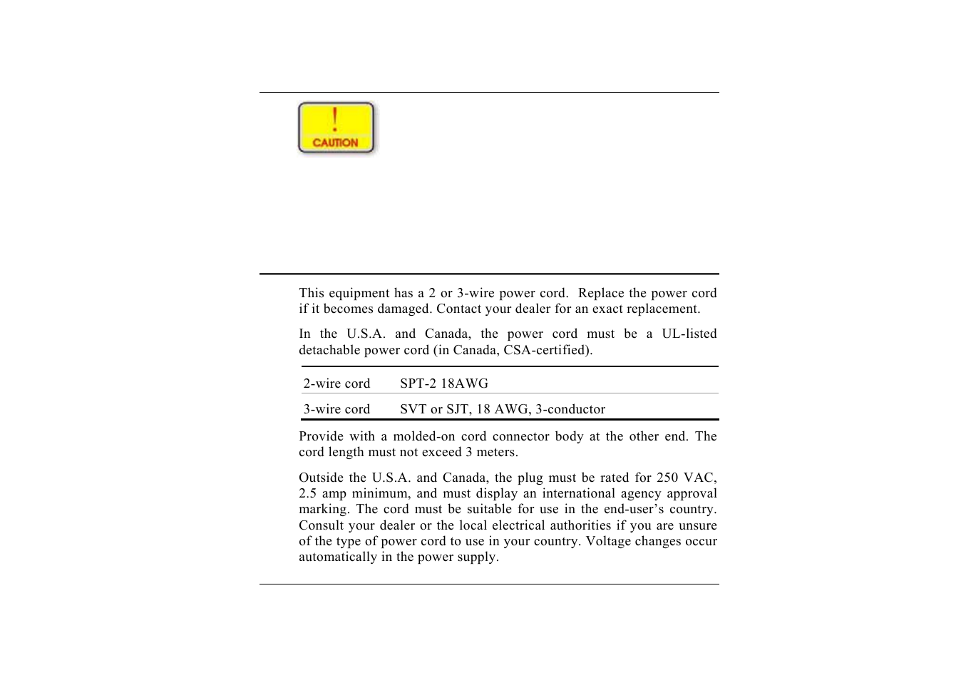 Safety notices for the power cord | TabletKiosk Sahara i200 Series Tablet PC (Pen) User Manual | Page 5 / 92
