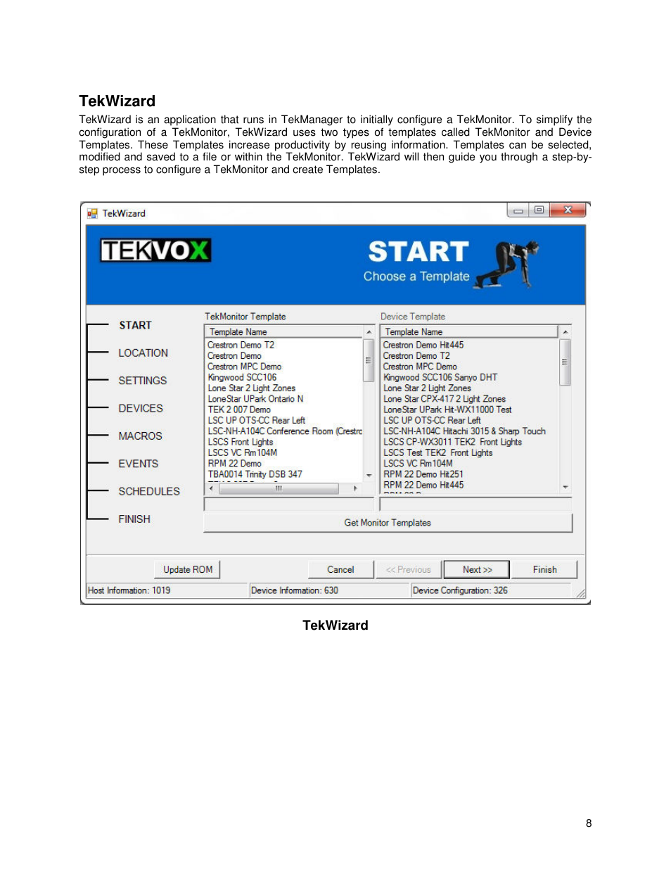 Tekwizard | TEKVOX TekManager Comprehensive User Manual | Page 8 / 51