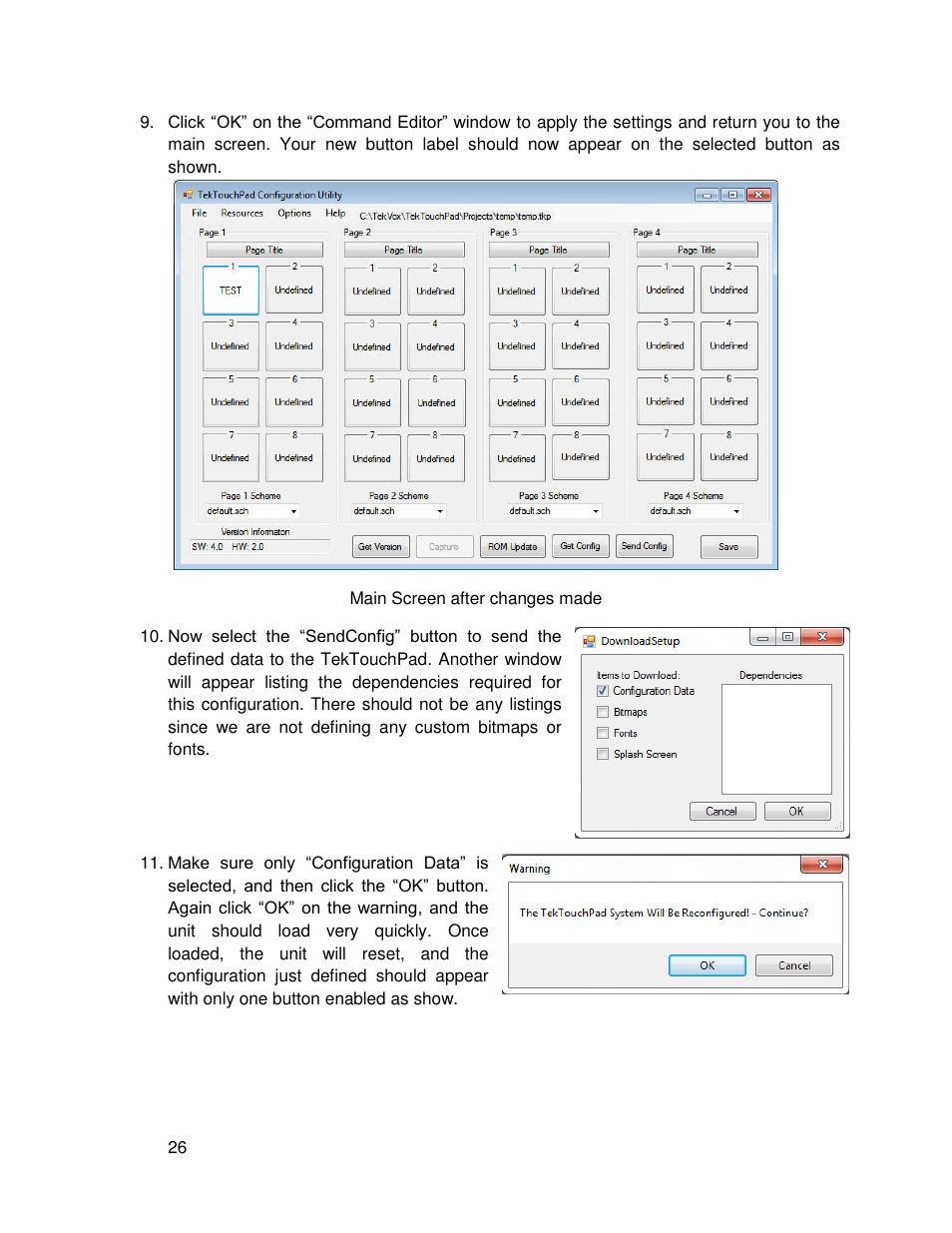 TEKVOX TekTouchPad User Manual | Page 26 / 43