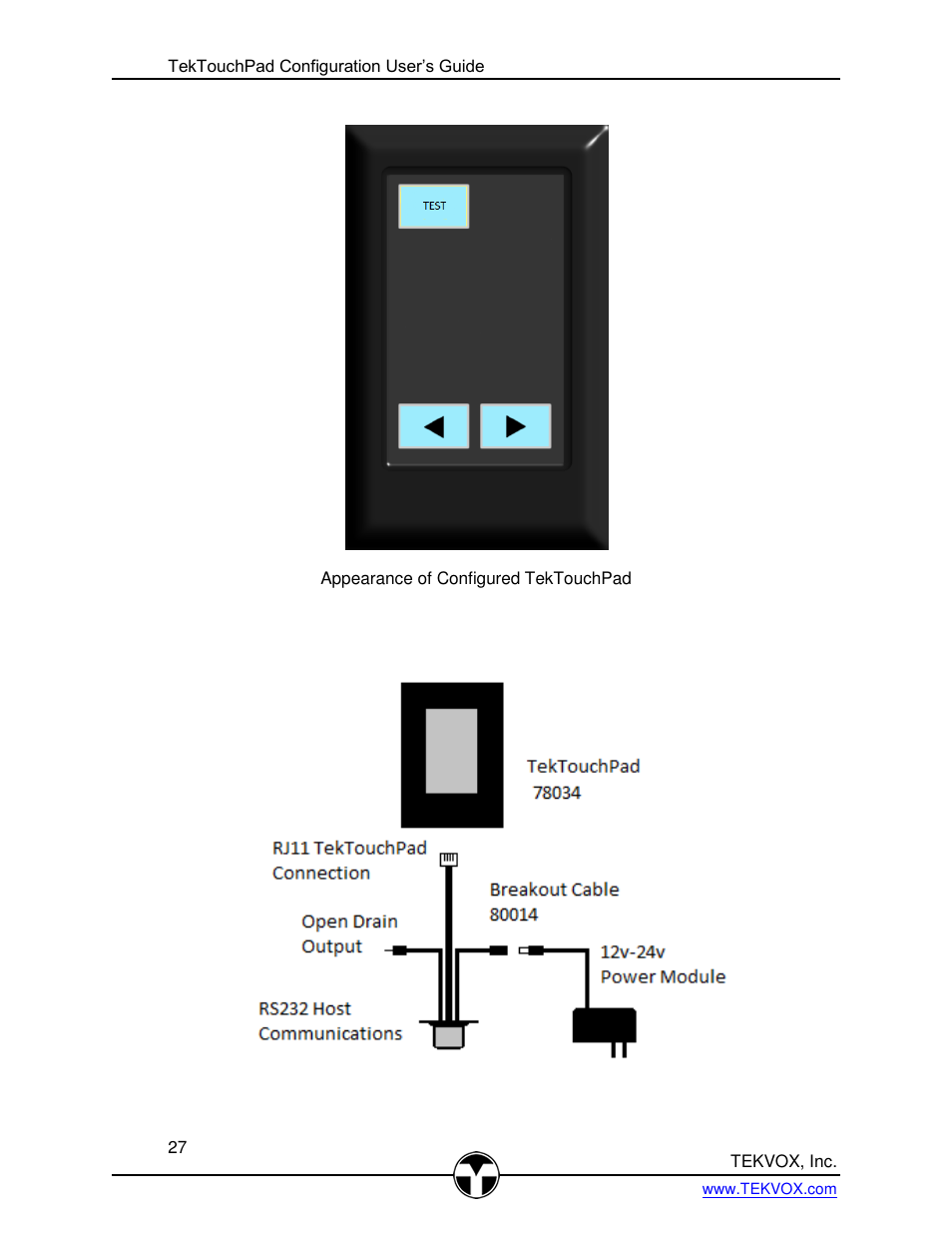 TEKVOX TekTouchPad User Manual | Page 27 / 43