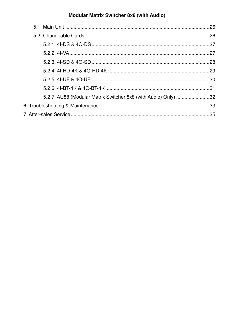 TEKVOX MMX88 Matrix Switcher User Manual | Page 5 / 40