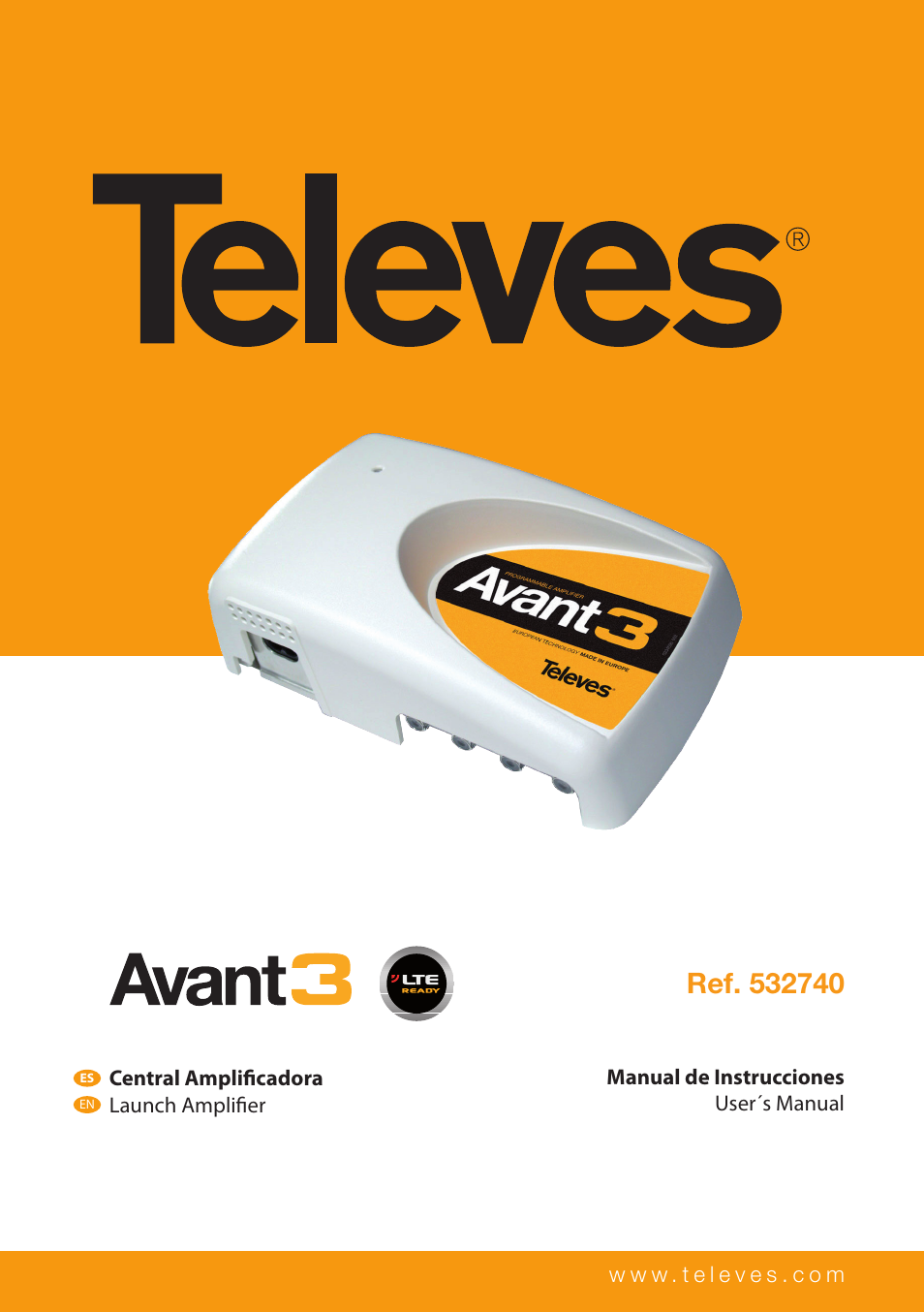 Televes Avant 3 5 In/2 Out BI/FM-V-U-U-INmix (790MHz) User Manual | 28 pages