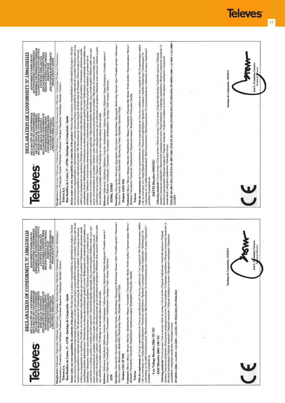 Televes T.0X controlador CDC IP User Manual | Page 17 / 20