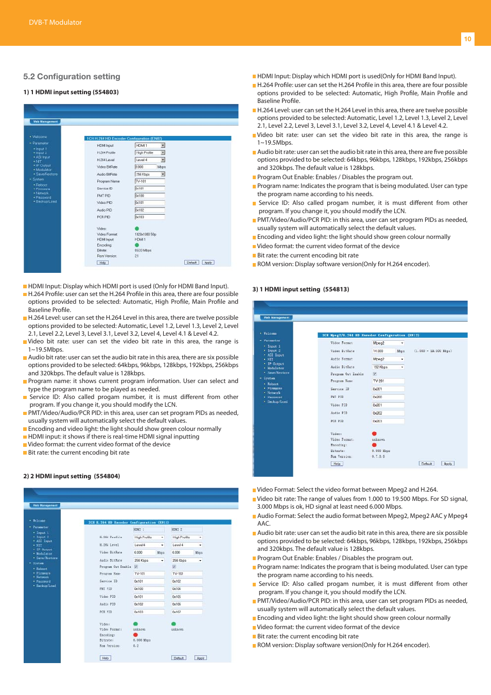2 confi guration setting | Televes DigiSlot DVB-T modulator, wall mount User Manual | Page 10 / 20