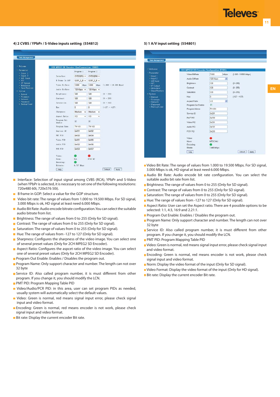 Televes DigiSlot DVB-T modulator, wall mount User Manual | Page 11 / 20