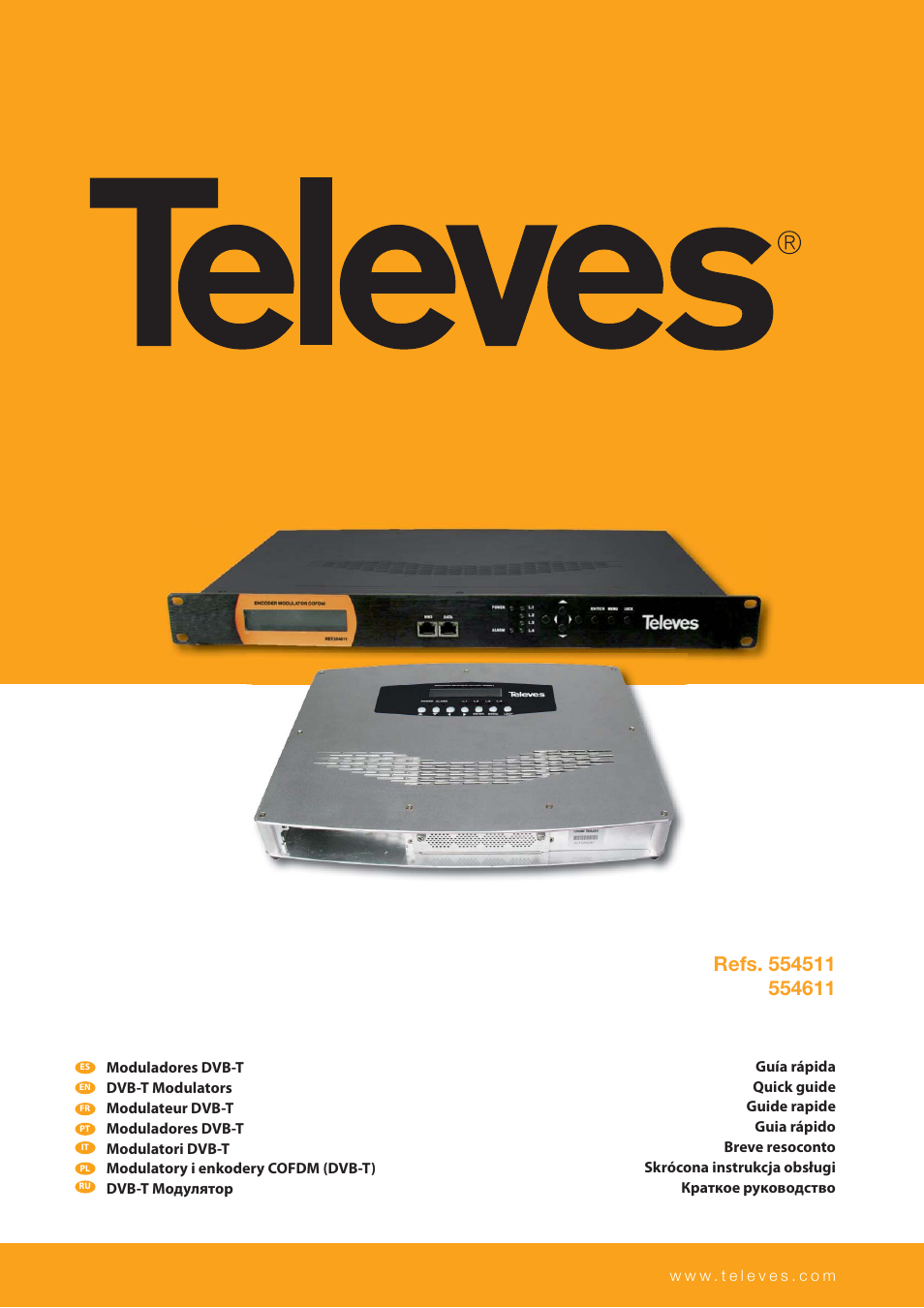 Televes DigiSlot DVB-T modulator, wall mount User Manual | 32 pages