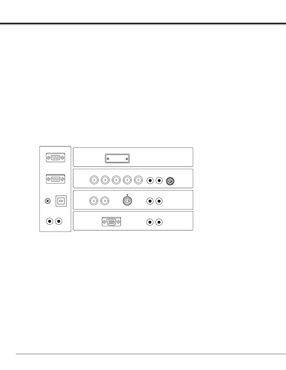 Connecting projector | Christie Digital Systems 38-RS1002-01 User Manual | Page 12 / 52