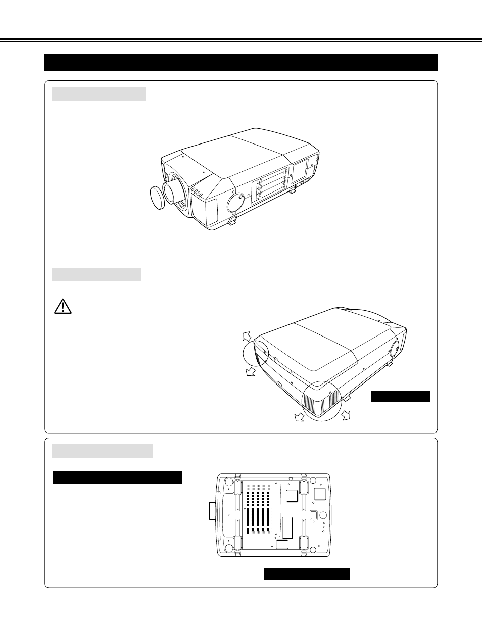 7preparation, Name of each part of projector | Christie Digital Systems 38-RS1002-01 User Manual | Page 7 / 52