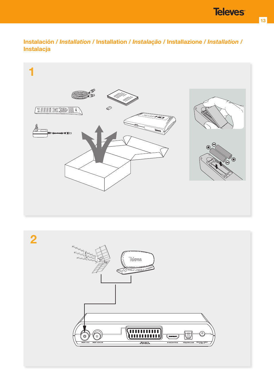 Televes HD DTT Receiver User Manual | Page 13 / 24