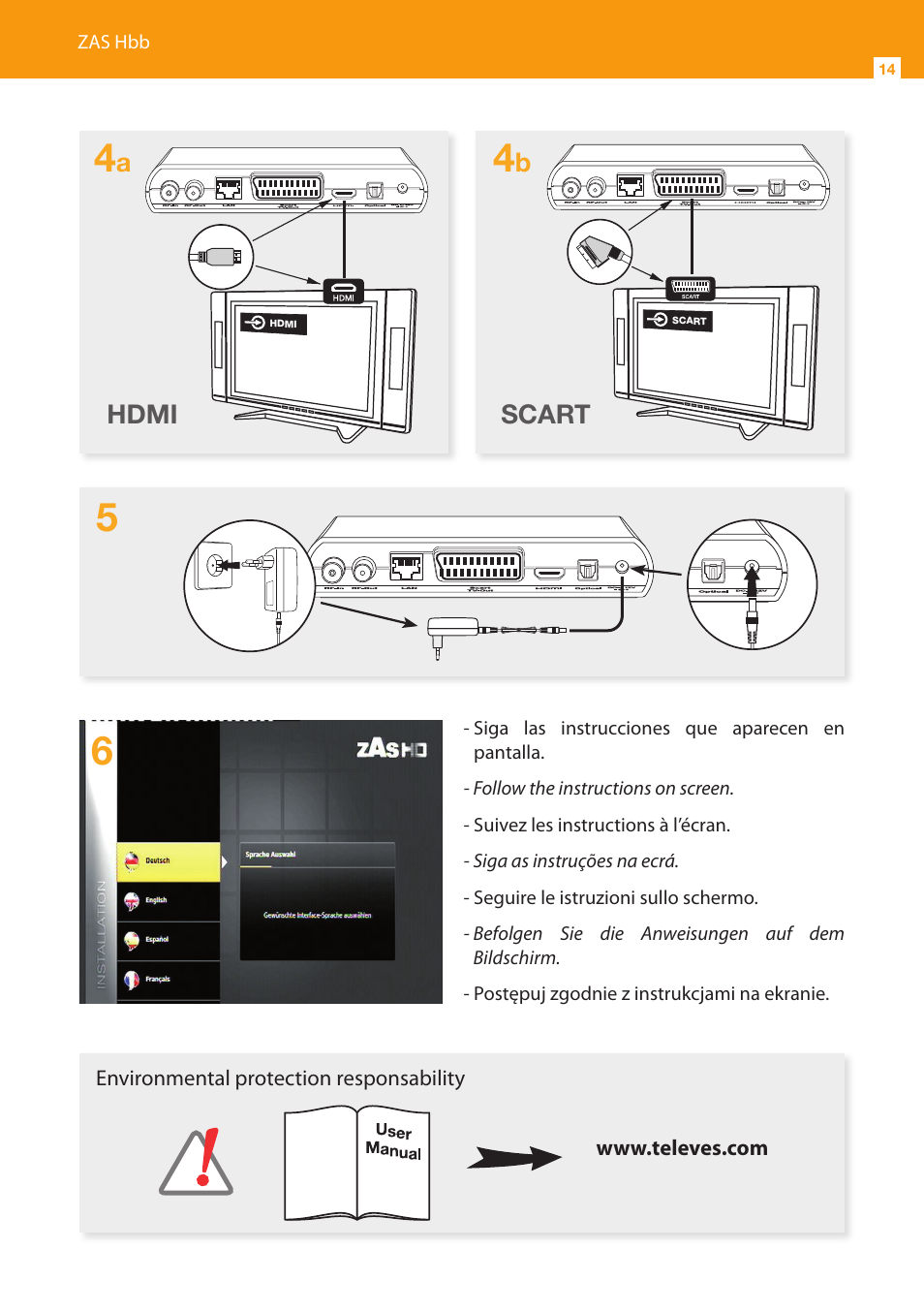 Televes HD DTT STB TV on demand access ZAS Hbb User Manual | Page 14 / 24