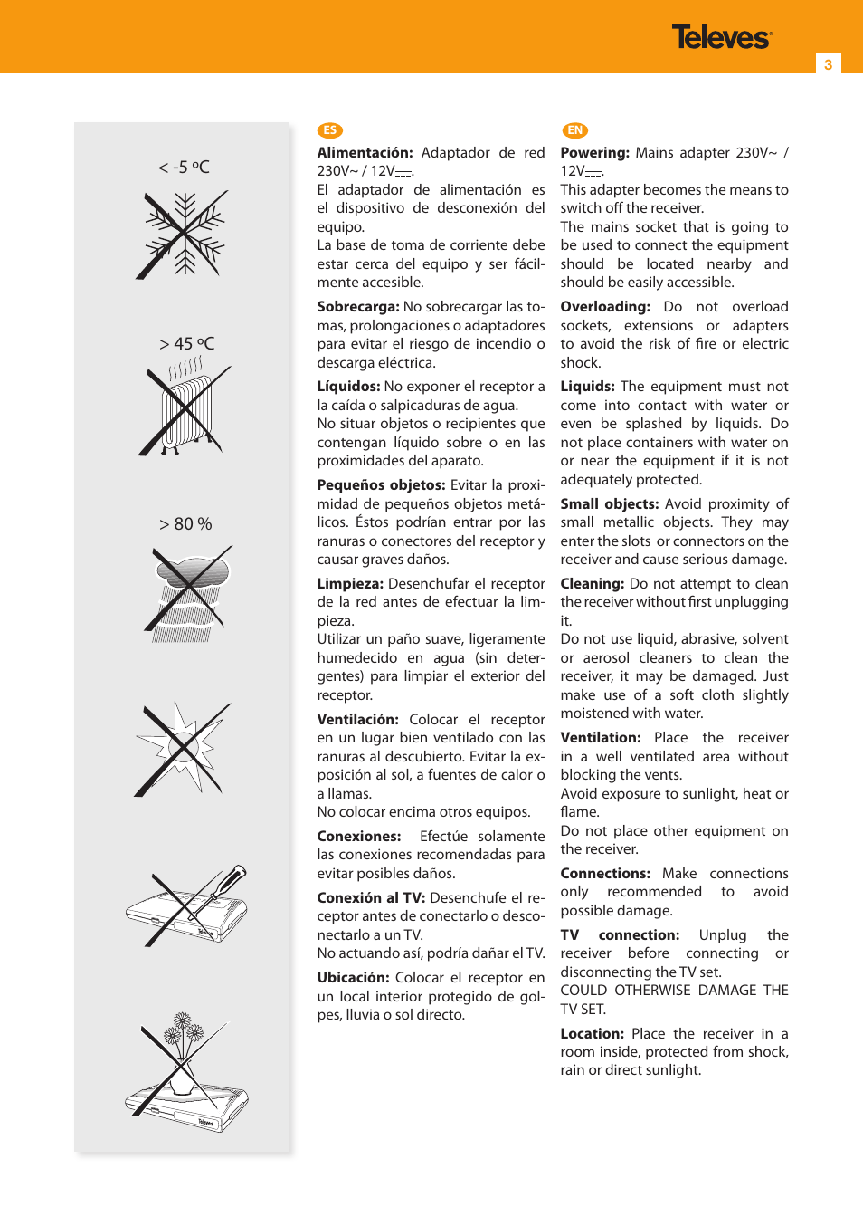 Televes HD DTT STB TV on demand access ZAS Hbb User Manual | Page 3 / 24