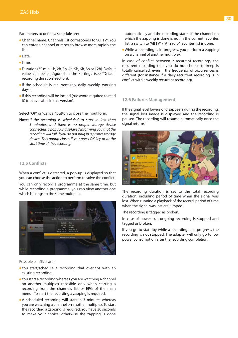 Zas hbb | Televes HD DTT STB TV on demand access ZAS Hbb User Manual | Page 30 / 68