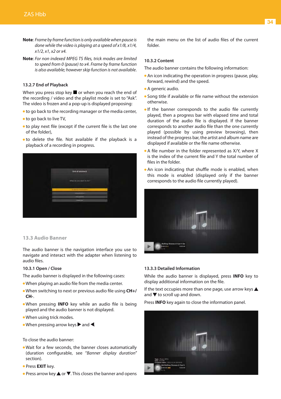 Zas hbb | Televes HD DTT STB TV on demand access ZAS Hbb User Manual | Page 34 / 68