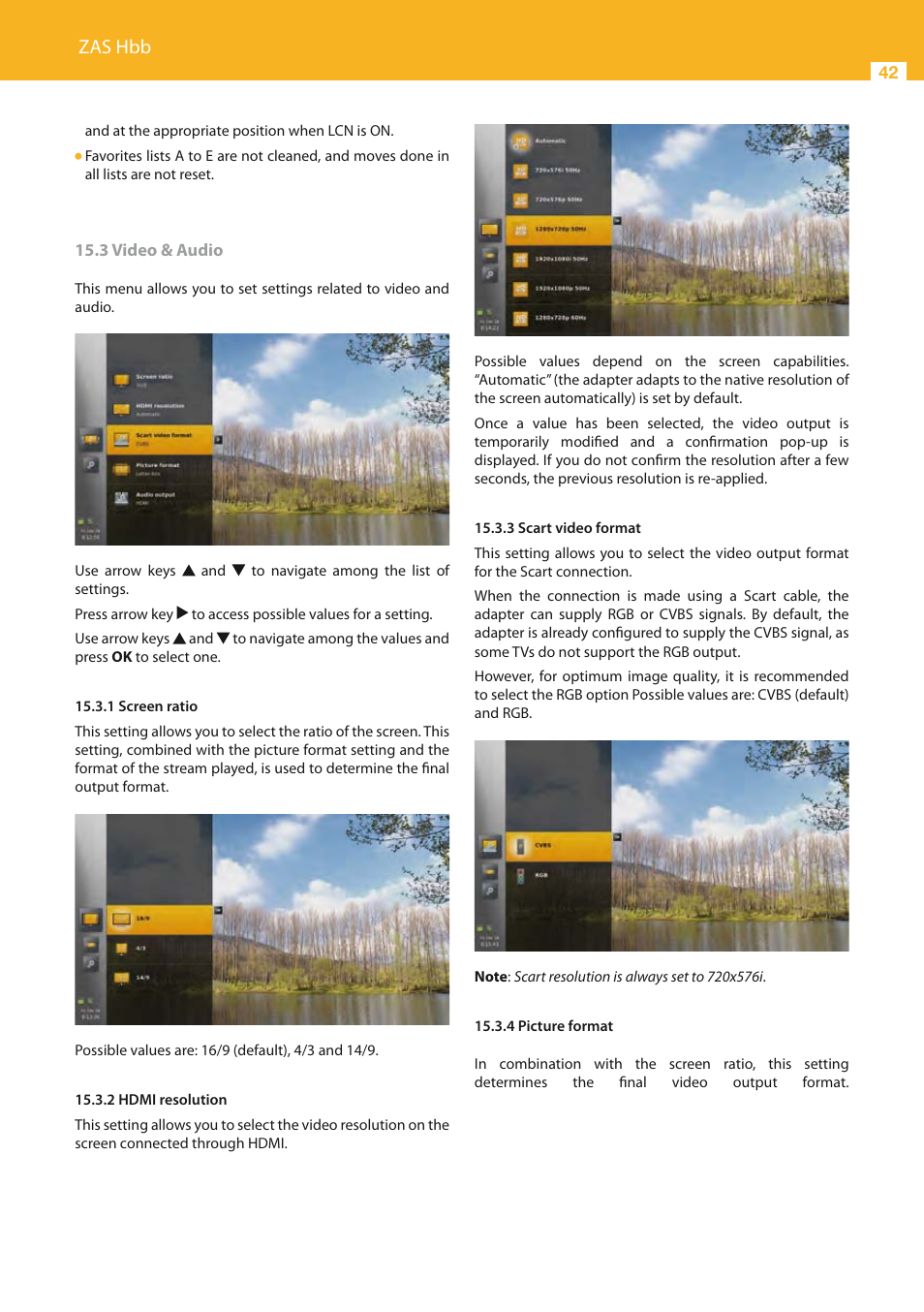 Zas hbb | Televes HD DTT STB TV on demand access ZAS Hbb User Manual | Page 42 / 68