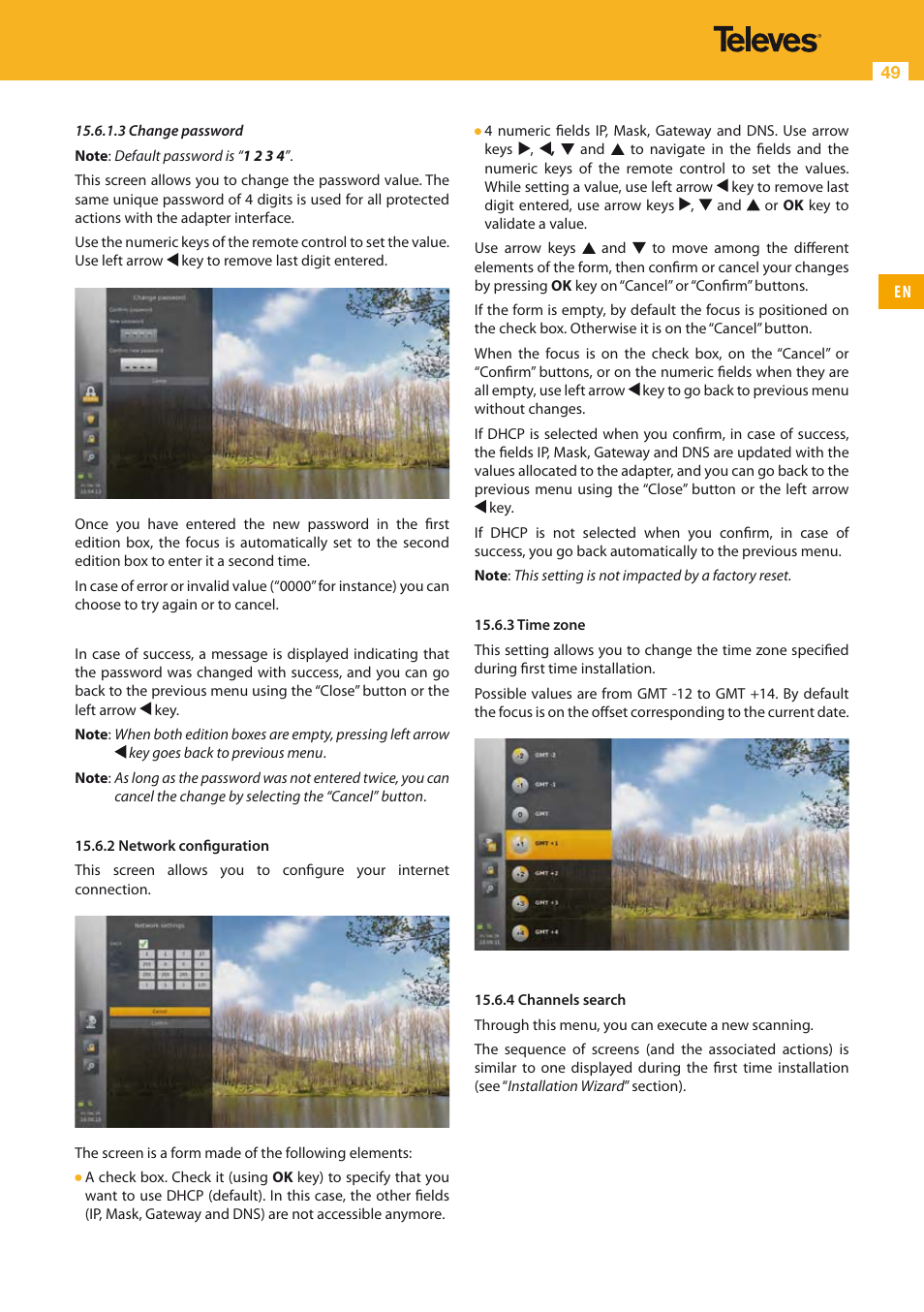 Televes HD DTT STB TV on demand access ZAS Hbb User Manual | Page 49 / 68