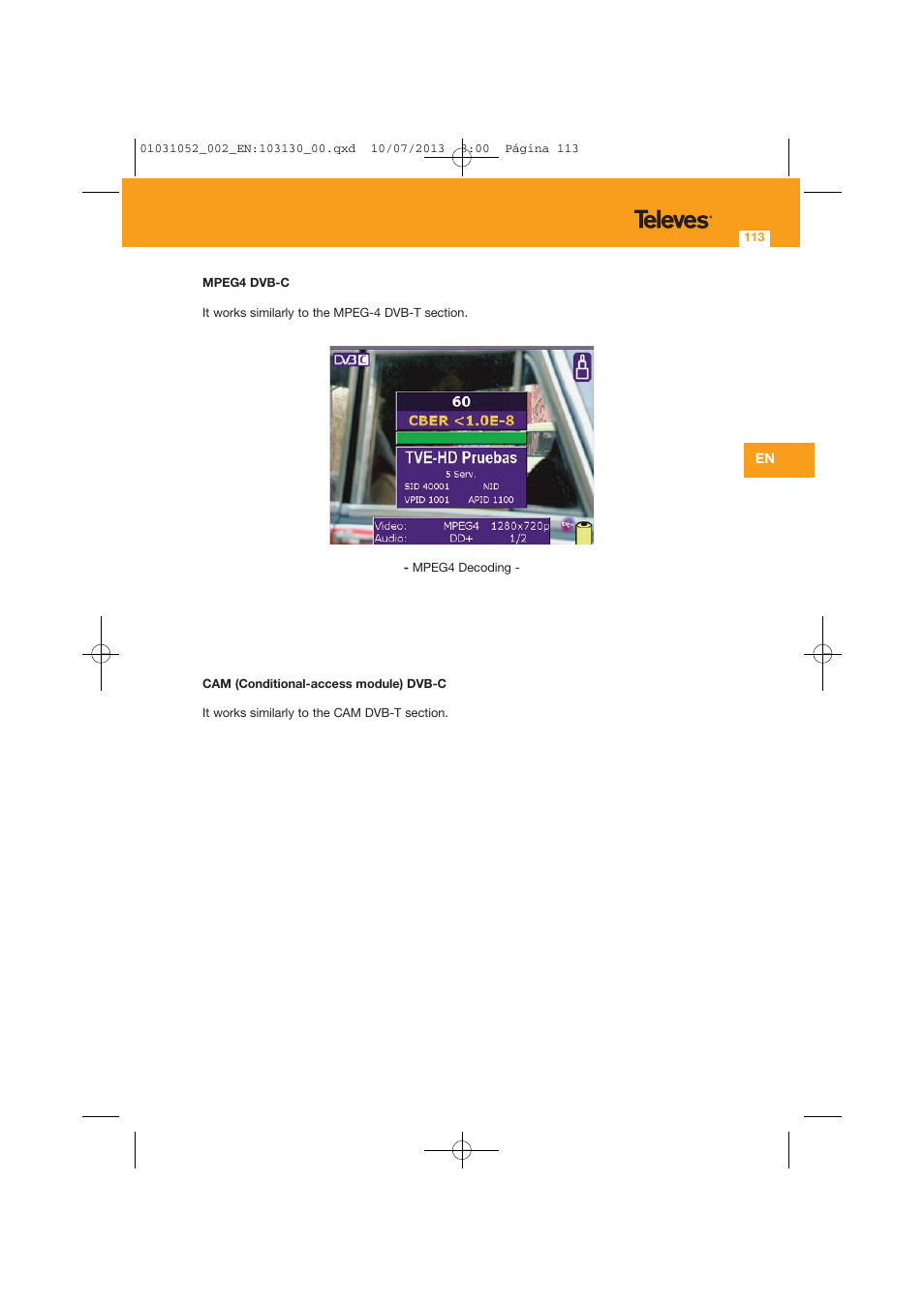 Televes Serie H-60 User Manual | Page 113 / 168