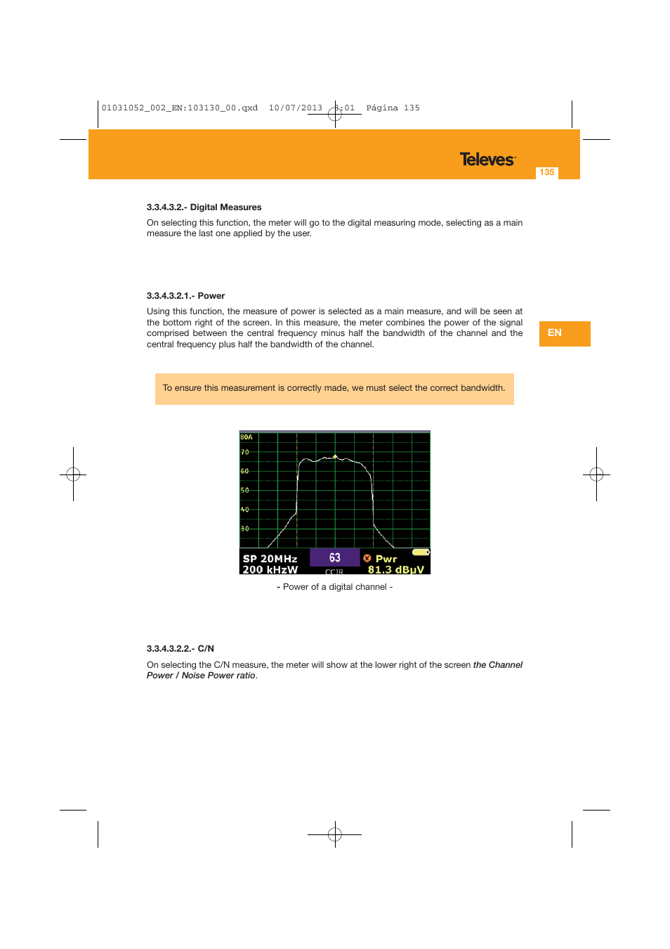 Televes Serie H-60 User Manual | Page 135 / 168