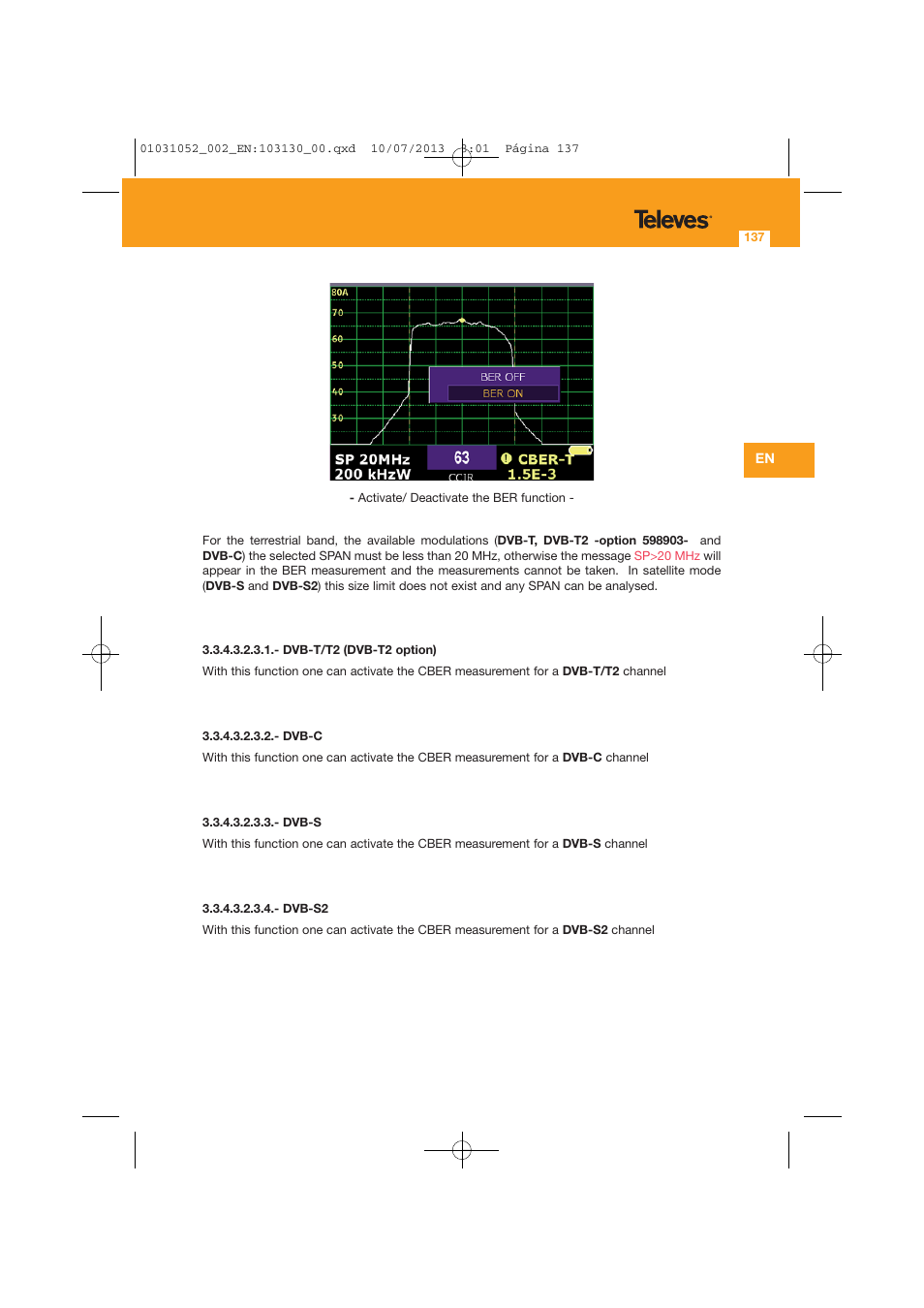 Televes Serie H-60 User Manual | Page 137 / 168