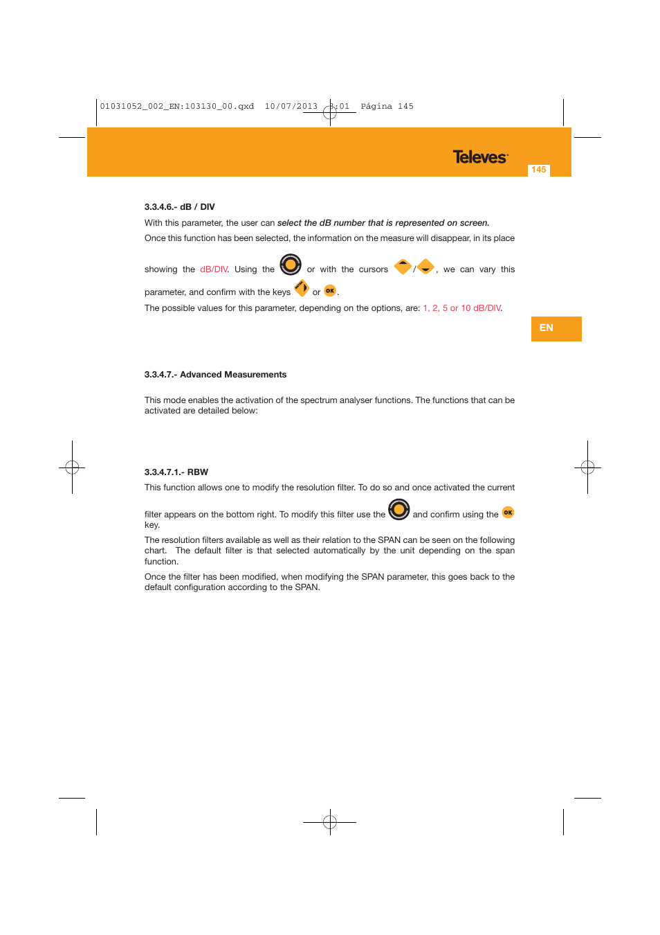 Televes Serie H-60 User Manual | Page 145 / 168