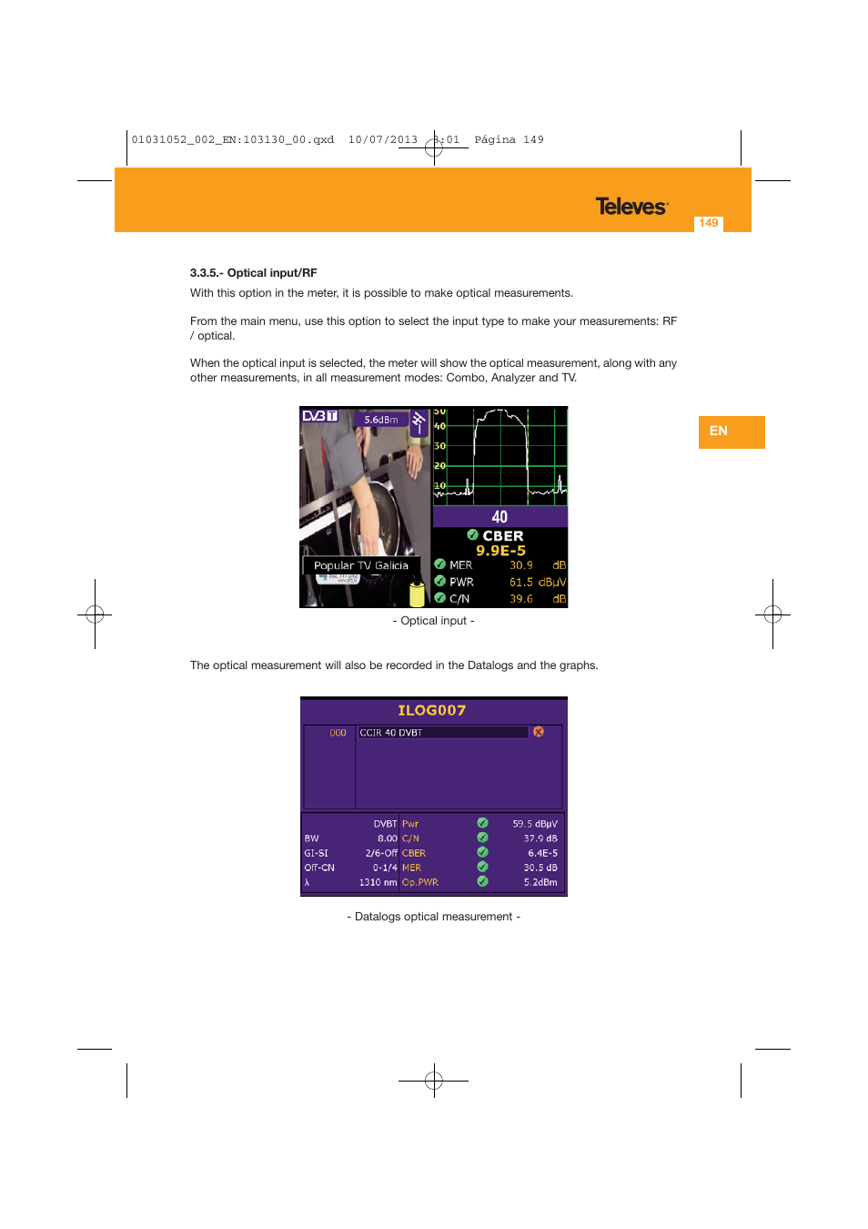 Televes Serie H-60 User Manual | Page 149 / 168