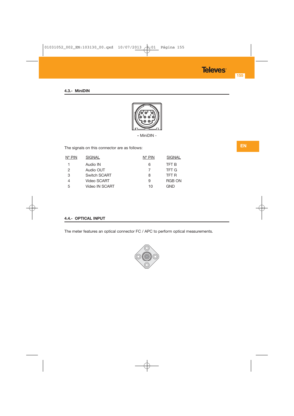 Televes Serie H-60 User Manual | Page 155 / 168