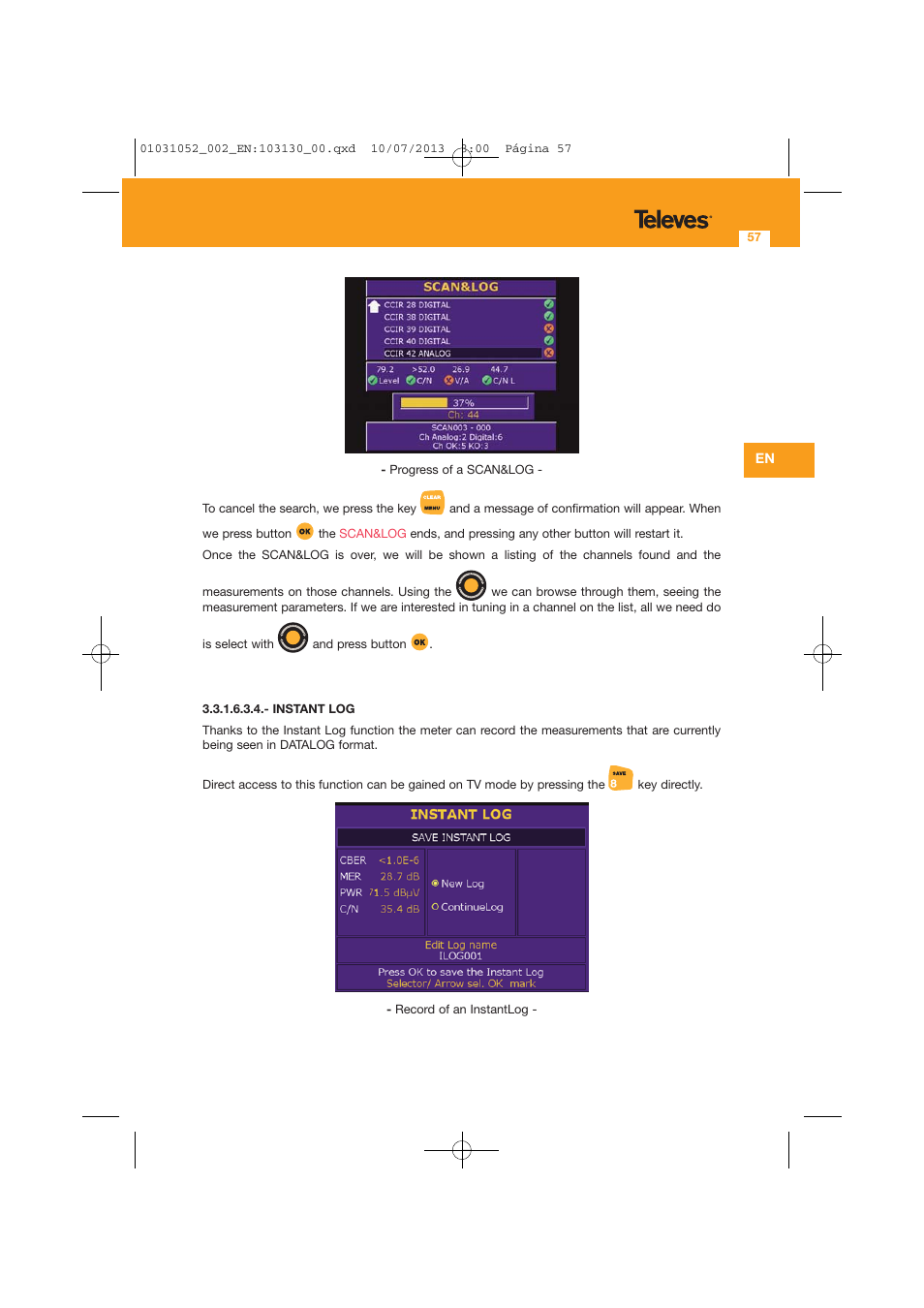 Televes Serie H-60 User Manual | Page 57 / 168