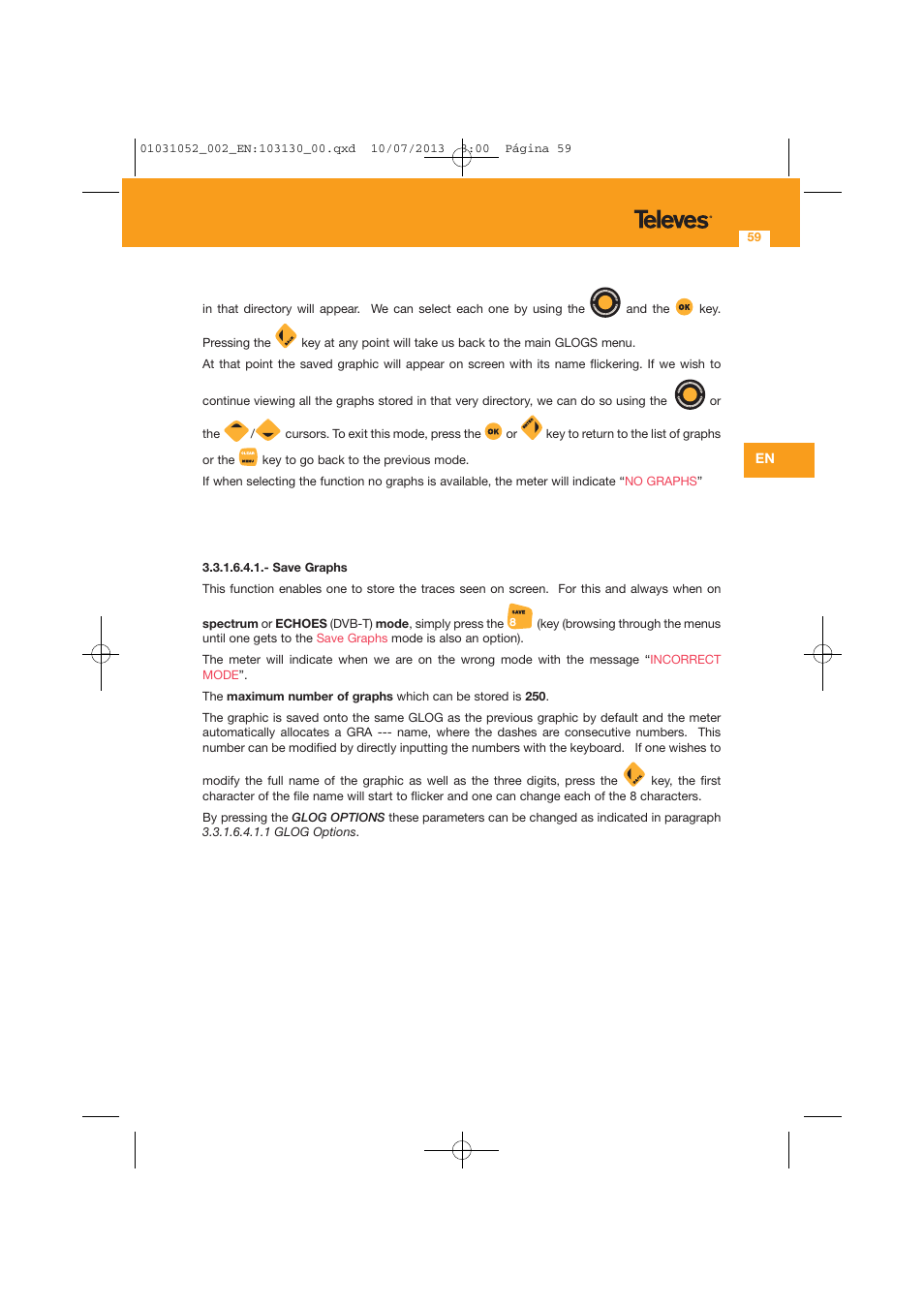 Televes Serie H-60 User Manual | Page 59 / 168