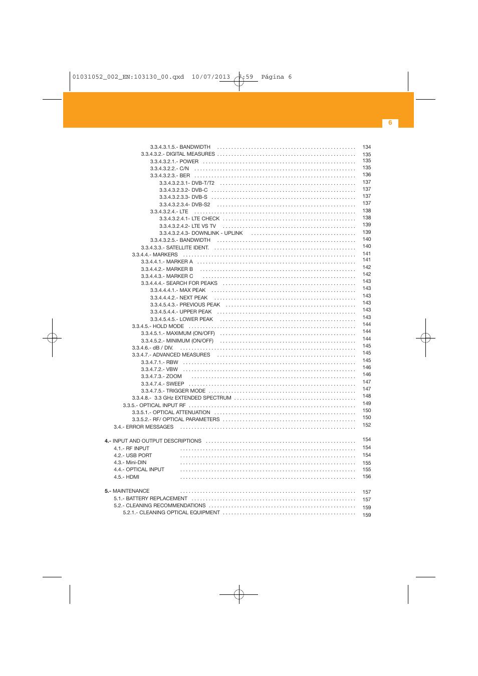 Televes Serie H-60 User Manual | Page 6 / 168