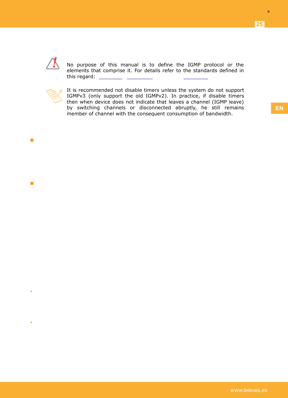 Number of users per slave, Network mitigation, Televes | Televes Coaxdata 1Gbps-HDTV COAX+PLC 1ETH+1SFP User Manual | Page 25 / 29