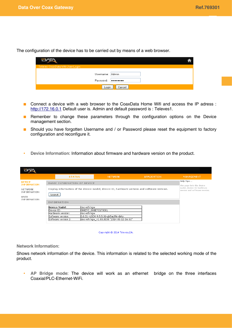 Setting up the coaxdata home wifi | Televes COAXDATA GATEWAY 1Gbps User Manual | Page 12 / 32